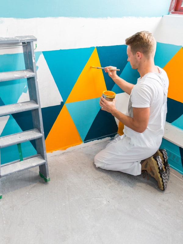 Décoration mur par un peintre expert
